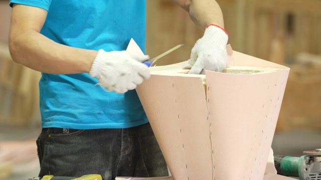 Foam shaping during GlobeWest's China manufacturing project
