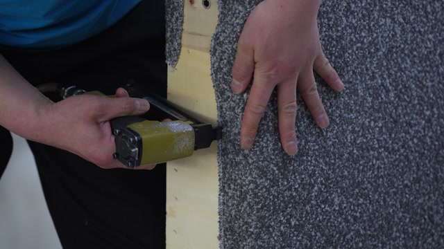 Upholstery detail during GlobeWest's China manufacturing project